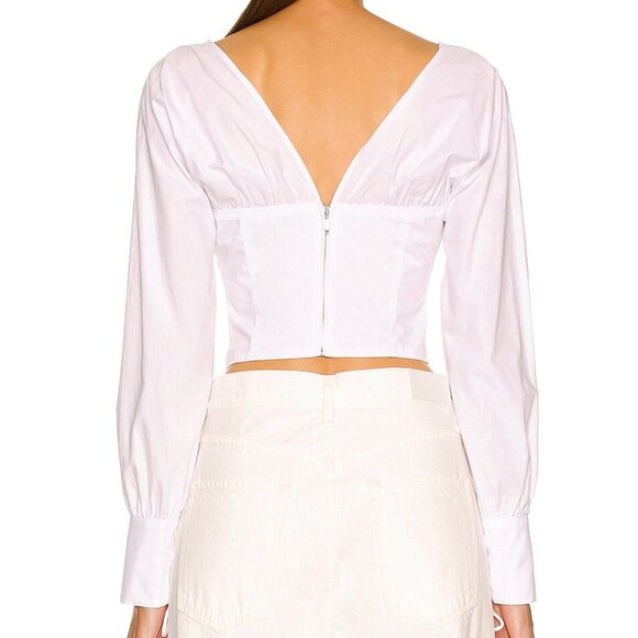 NWT NICHOLAS Tatum Long Sleeve Corset Top SZ 8 - Picture 2 of 13